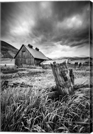 Framed Stormy Barn Print