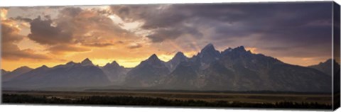 Framed Mountains Panorama Print