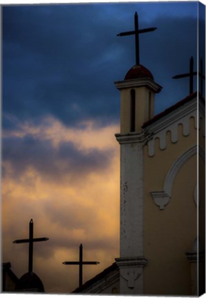 Framed Stormy Church Print