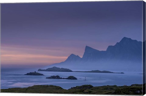 Framed Misty Landscape Print
