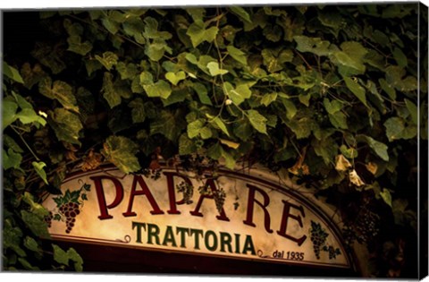 Framed Trattoria Print