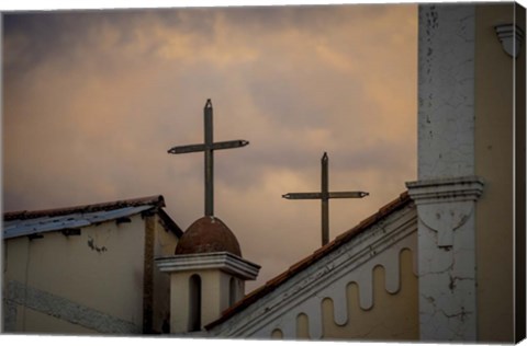 Framed Church Rooftop Print