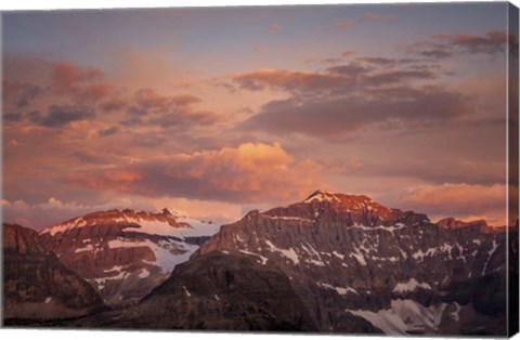 Framed Clouds over Mountains Print