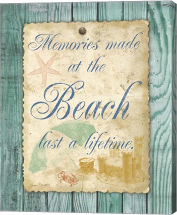 Framed Beach Notes I Print