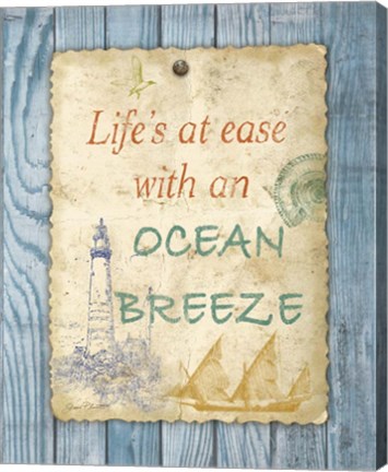 Framed Beach Notes II Print