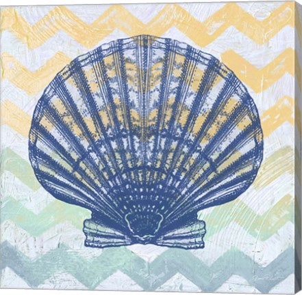 Framed Chevron Shell Print