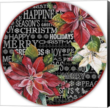 Framed Christmas Chalkboard Print
