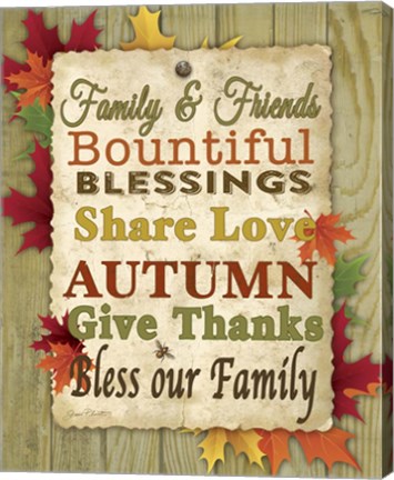 Framed Family and Friends - Fall Print