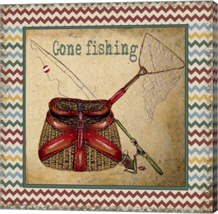 Framed Gone Fishing Print