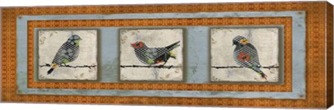 Framed Three Birds Print