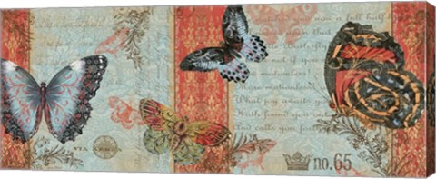Framed Three Butterflies Print