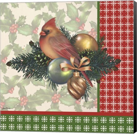 Framed Holly &amp; Berries 4 Print
