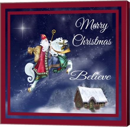Framed Merry Christmas III Print