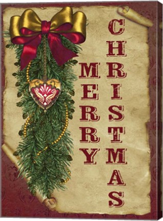 Framed Merry Christmas IV Print