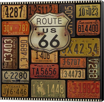 Framed Route 66 Print