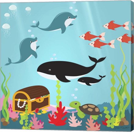 Framed Under The Sea II Print