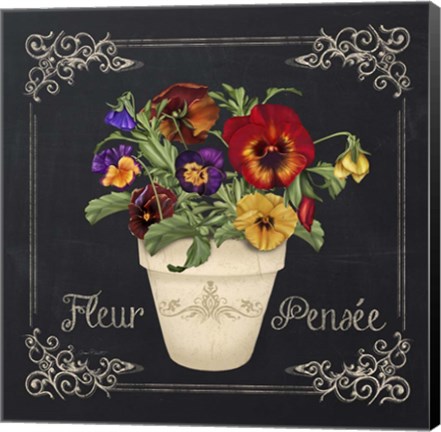 Framed Fleur Pensee Print