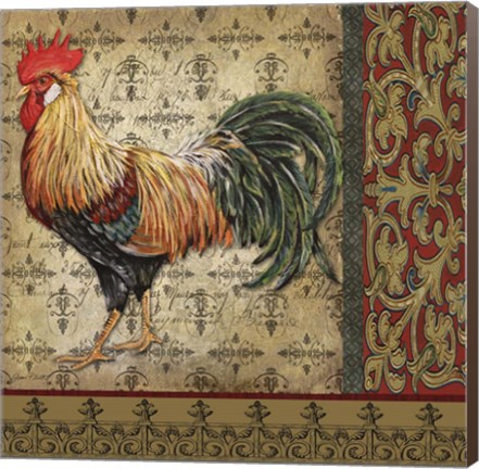 Framed Vintage Rooster II Print