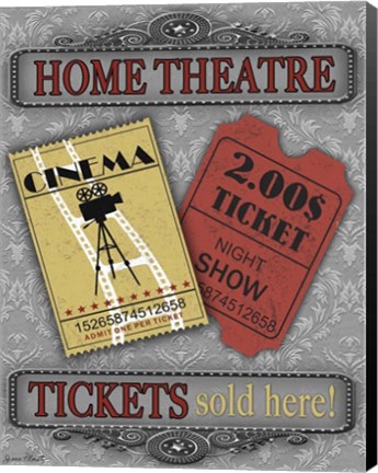 Framed Movie Night IV Print