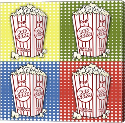 Framed Popcorn Pop Art I Print