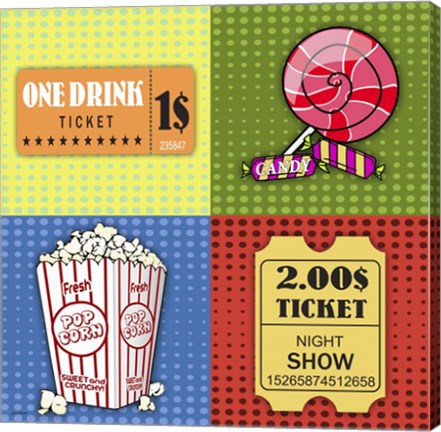 Framed Popcorn Pop Art III Print