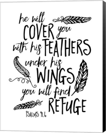 Framed Cover You With Feathers Print
