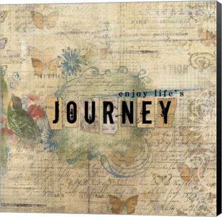 Framed Enjoy Lifes Journey Print