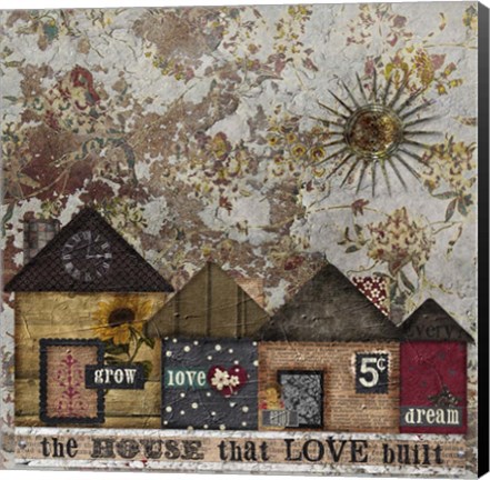 Framed House Love Built Print