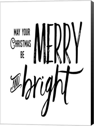 Framed Merry Bright Print