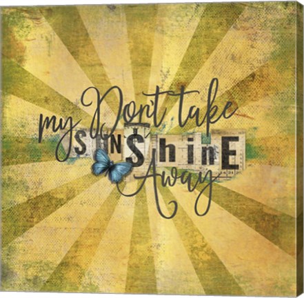 Framed Sunshine Away Print