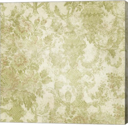 Framed Vintage Wallpaper Worn Print