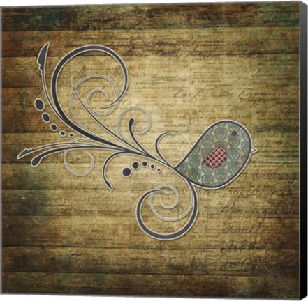 Framed Whirly Bird Wood Print