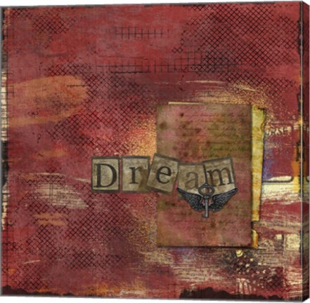 Framed Dream in Red Print