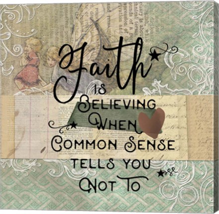 Framed Faith is Believeing Print