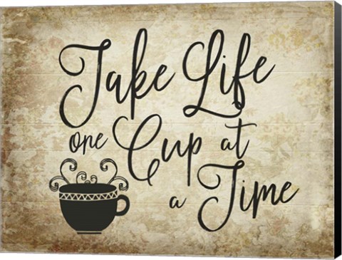 Framed One Cup A Time Print