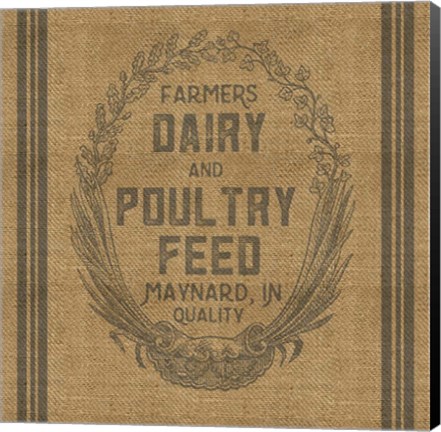 Framed Farmers Dairy Print