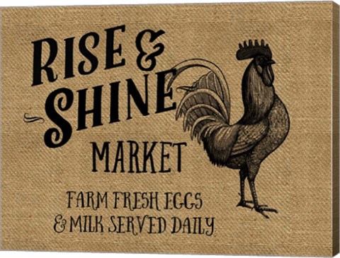Framed Rise And Shine Market Print