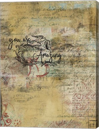 Framed You Are Amazing Print