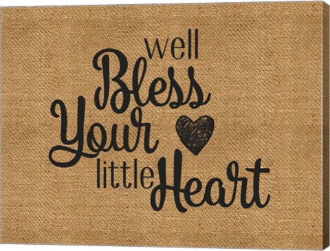 Framed Bless Your Heart Print