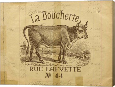 Framed French Cow Print
