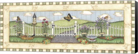 Framed Butterfly Fence Print