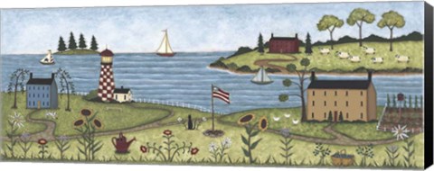 Framed Coastal View Print