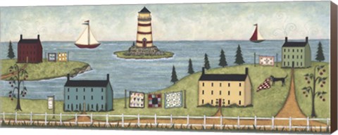 Framed Lighthouse Island Print
