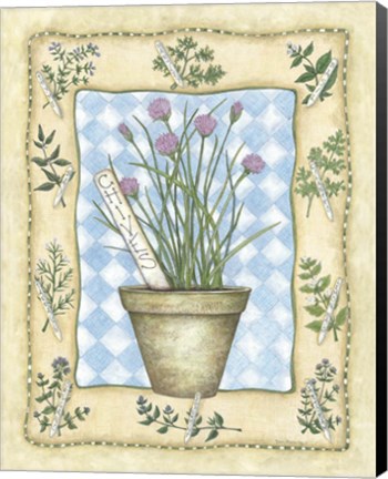 Framed Chives Print