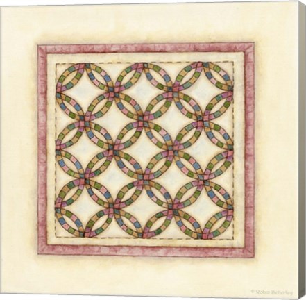 Framed Circle Patchwork Print