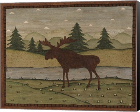 Framed Moose Print
