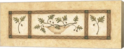 Framed Leaves B Print