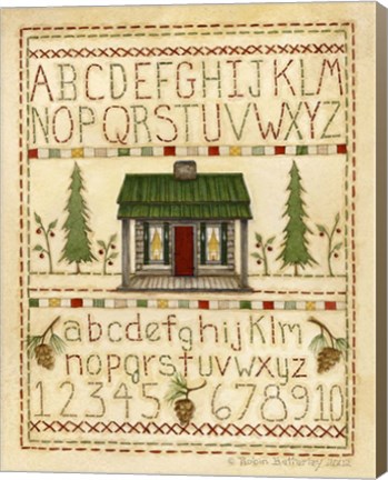 Framed Woodsy Sampler Print
