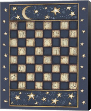 Framed Star Checkerboard Print