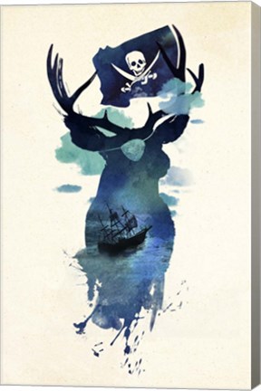 Framed Captain Hook Print